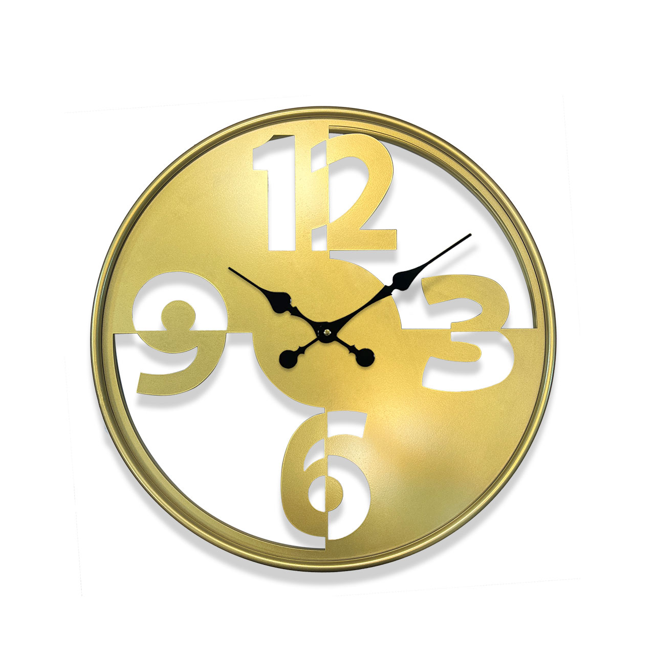 ساعت دیواری طلایی منزل